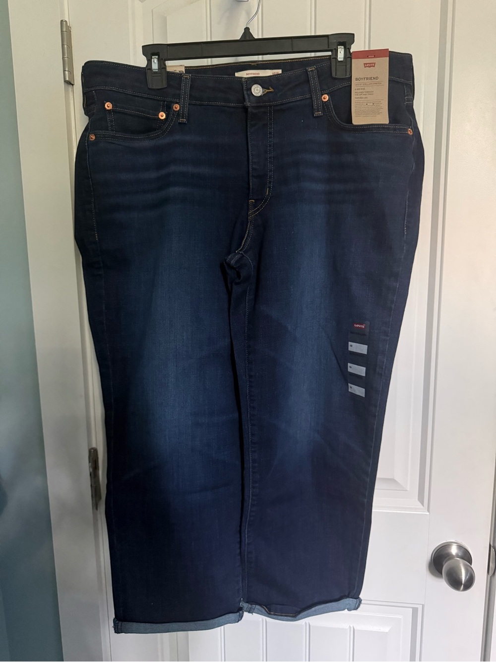 Levi's Women’s Dark Indigo Relaxed Boyfriend Jeans